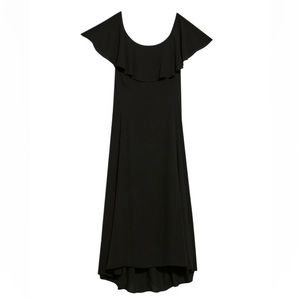 🆕 THEORY 🖤🩶 Little Black Ruffle Dress (NWT)